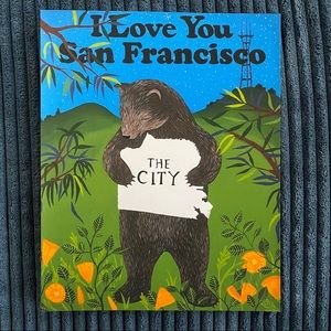 i love you san francisco bear print 8x10